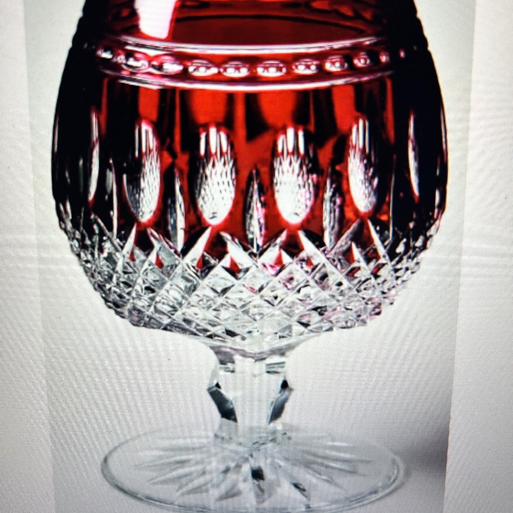 Waterford Clarendon Ruby Brandy glasses